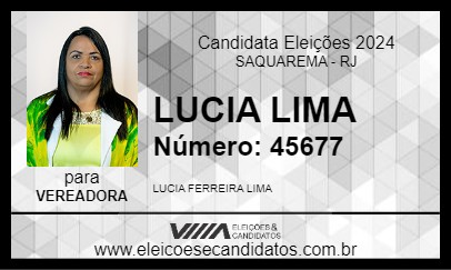 Candidato LUCIA LIMA 2024 - SAQUAREMA - Eleições