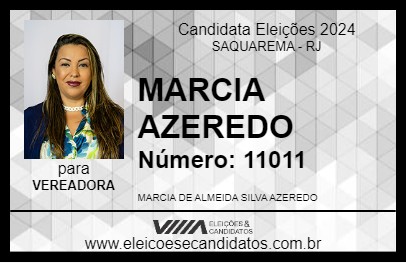 Candidato MARCIA AZEREDO 2024 - SAQUAREMA - Eleições