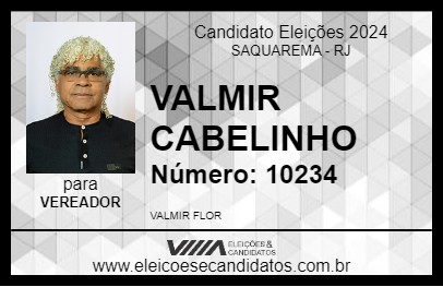 Candidato VALMIR CABELINHO 2024 - SAQUAREMA - Eleições