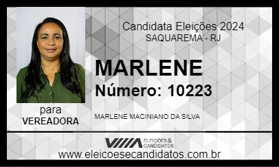 Candidato MARLENE 2024 - SAQUAREMA - Eleições