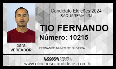 Candidato TIO FERNANDO 2024 - SAQUAREMA - Eleições