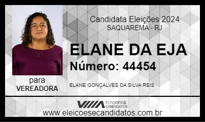 Candidato ELANE DA EJA 2024 - SAQUAREMA - Eleições