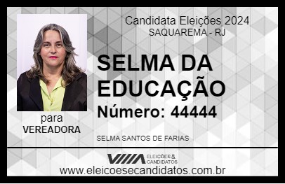 Candidato SELMA DA EDUCAÇÃO 2024 - SAQUAREMA - Eleições