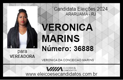 Candidato VERONICA MARINS 2024 - ARARUAMA - Eleições