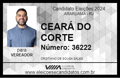 Candidato CEARÁ DO CORTE 2024 - ARARUAMA - Eleições