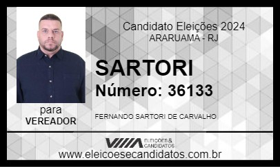 Candidato SARTORI 2024 - ARARUAMA - Eleições