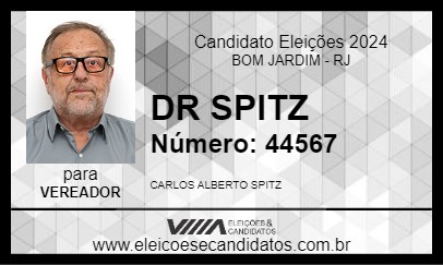 Candidato DR SPITZ 2024 - BOM JARDIM - Eleições