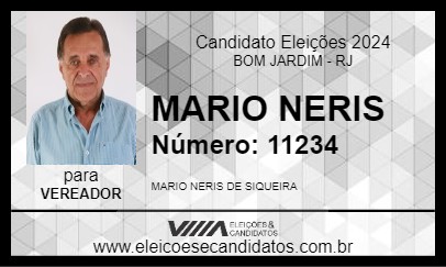 Candidato MARIO NERIS 2024 - BOM JARDIM - Eleições