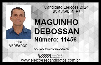 Candidato MAGUINHO DEBOSSAN 2024 - BOM JARDIM - Eleições