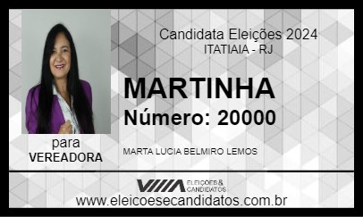 Candidato MARTINHA 2024 - ITATIAIA - Eleições