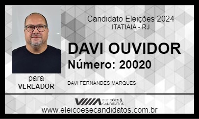 Candidato DAVI OUVIDOR 2024 - ITATIAIA - Eleições