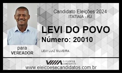 Candidato LEVI DO POVO 2024 - ITATIAIA - Eleições