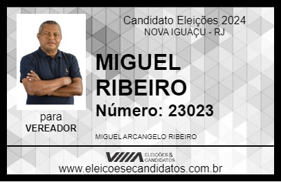 Candidato MIGUEL RIBEIRO 2024 - NOVA IGUAÇU - Eleições