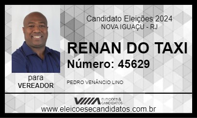 Candidato RENAN DO TAXI 2024 - NOVA IGUAÇU - Eleições