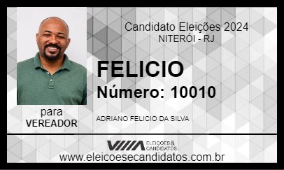 Candidato FELICIO 2024 - NITERÓI - Eleições