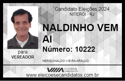 Candidato NALDINHO VEM AI 2024 - NITERÓI - Eleições