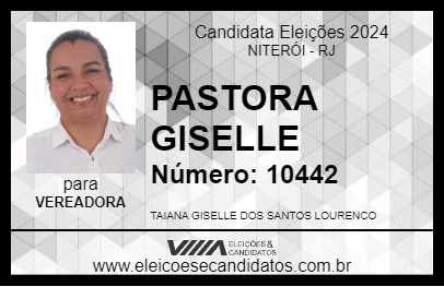 Candidato PASTORA GISELLE 2024 - NITERÓI - Eleições