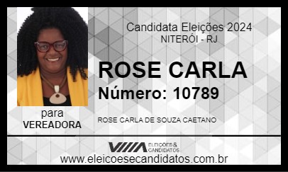 Candidato ROSE CARLA 2024 - NITERÓI - Eleições