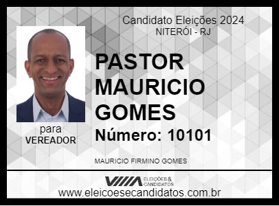 Candidato PASTOR MAURICIO GOMES 2024 - NITERÓI - Eleições