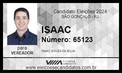 Candidato ISAAC 2024 - SÃO GONÇALO - Eleições