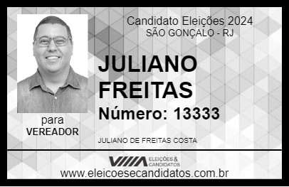 Candidato JULIANO FREITAS 2024 - SÃO GONÇALO - Eleições