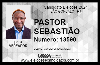 Candidato PR SEBASTIÃO SILVÉRIO 2024 - SÃO GONÇALO - Eleições