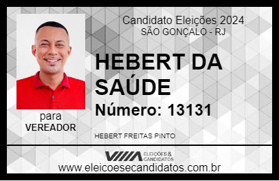 Candidato HEBERT DA SAÚDE 2024 - SÃO GONÇALO - Eleições