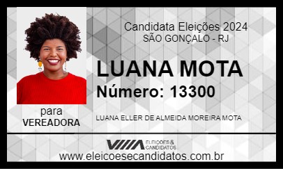 Candidato LUANA MOTA 2024 - SÃO GONÇALO - Eleições