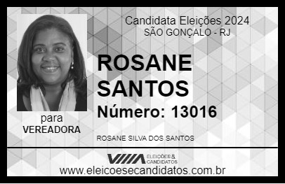 Candidato ROSANE SANTOS 2024 - SÃO GONÇALO - Eleições