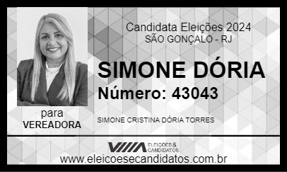 Candidato DRA. SIMONE TORRES 2024 - SÃO GONÇALO - Eleições