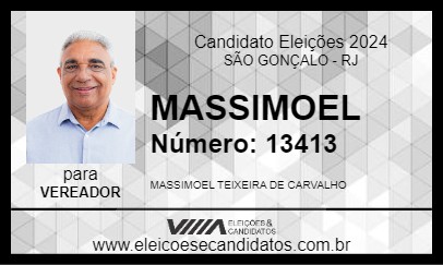 Candidato MASSIMOEL 2024 - SÃO GONÇALO - Eleições