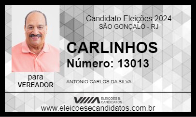 Candidato CARLINHOS 2024 - SÃO GONÇALO - Eleições