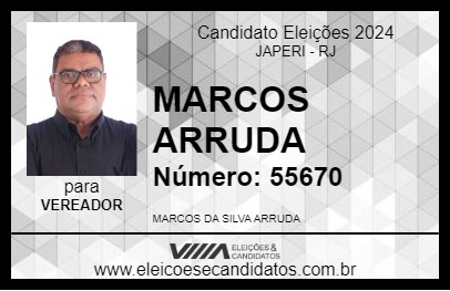 Candidato MARCOS ARRUDA 2024 - JAPERI - Eleições