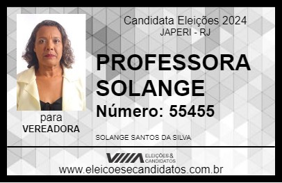 Candidato PROFESSORA SOLANGE 2024 - JAPERI - Eleições