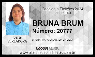 Candidato BRUNA BRUM 2024 - JAPERI - Eleições