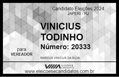 Candidato VINICIUS TODINHO 2024 - JAPERI - Eleições