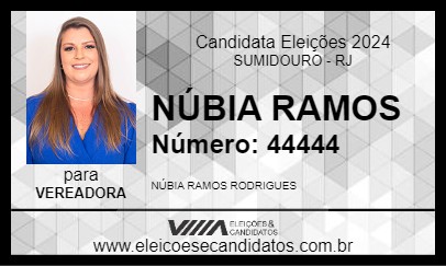 Candidato NÚBIA RAMOS 2024 - SUMIDOURO - Eleições