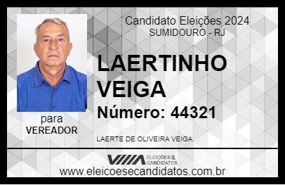 Candidato LAERTINHO VEIGA 2024 - SUMIDOURO - Eleições