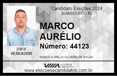 Candidato MARCO AURÉLIO 2024 - SUMIDOURO - Eleições