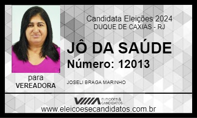 Candidato JÔ DA SAÚDE 2024 - DUQUE DE CAXIAS - Eleições