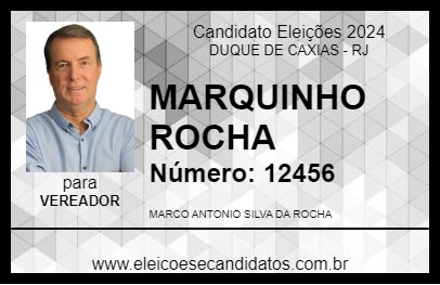 Candidato MARQUINHO ROCHA 2024 - DUQUE DE CAXIAS - Eleições