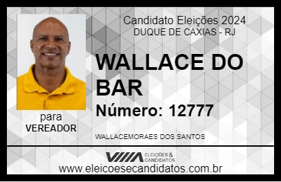 Candidato WALLACE DO BAR 2024 - DUQUE DE CAXIAS - Eleições