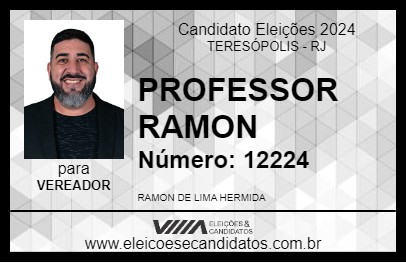 Candidato PROFESSOR RAMON 2024 - TERESÓPOLIS - Eleições