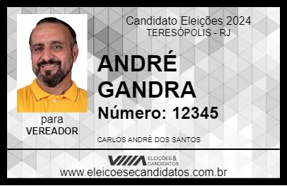 Candidato ANDRÉ GANDRA 2024 - TERESÓPOLIS - Eleições