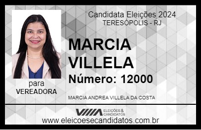 Candidato MARCIA VILLELA 2024 - TERESÓPOLIS - Eleições