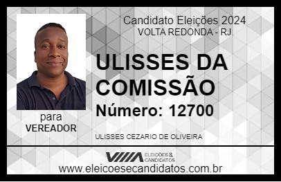 Candidato ULISSES DA COMISSÃO 2024 - VOLTA REDONDA - Eleições