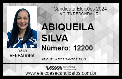 Candidato ABIQUEILA SILVA 2024 - VOLTA REDONDA - Eleições