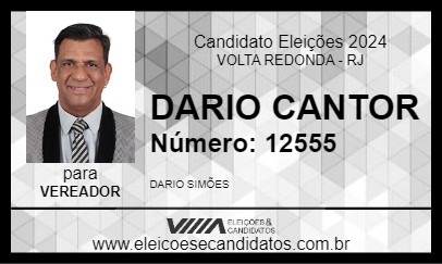 Candidato DARIO CANTOR 2024 - VOLTA REDONDA - Eleições