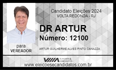 Candidato DR ARTUR 2024 - VOLTA REDONDA - Eleições