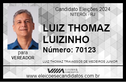 Candidato LUIZ THOMAZ LUIZINHO 2024 - NITERÓI - Eleições